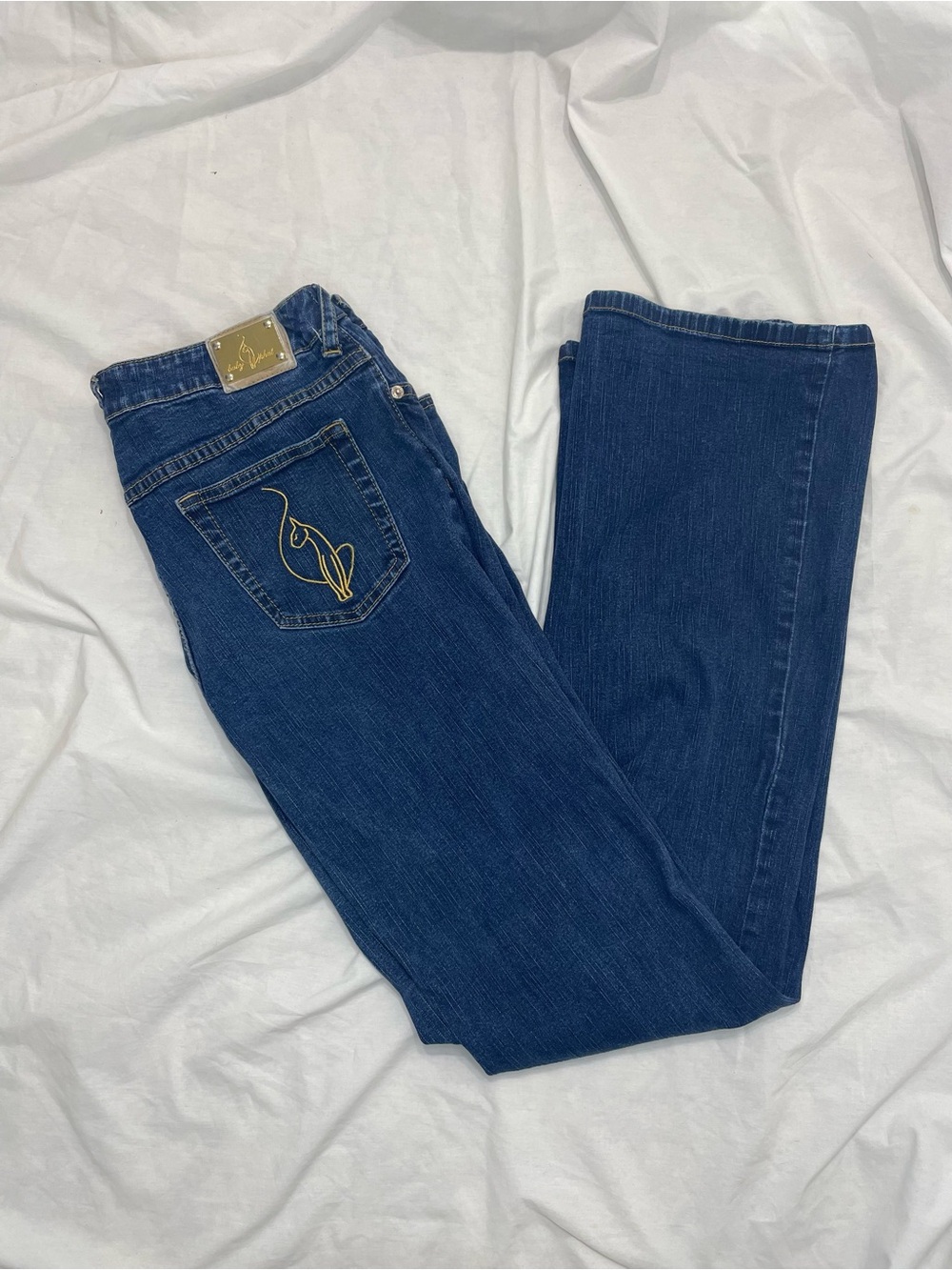 Vintage Y2K Baby Phat dark wash denim bootcut jeans size 13